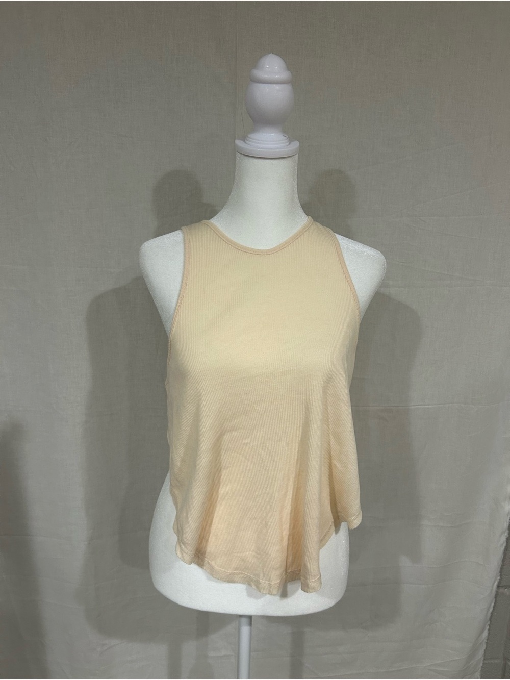 Intimately by Free People NWOT Women’s Butter Yellow Ribbed Lounge Tank Top